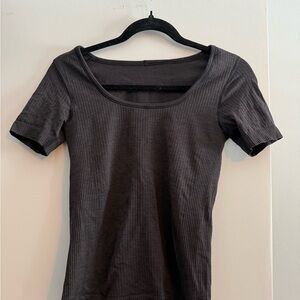 Lululemon Classic Black Ribbed Women's Top